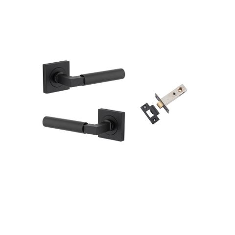 Iver TRA0413KPASS60 Berlin Door Lever Square Rose Passage Kit MB