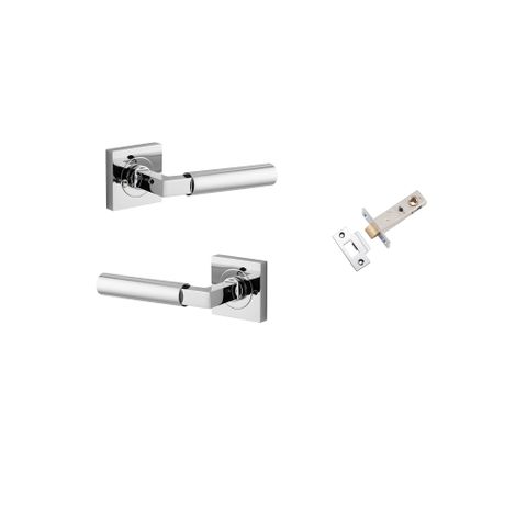 Iver TRA0414KIBPRIV60 Berlin Door Lever Square Rose Inbuilt Privacy Kit PC