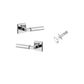 Iver TRA0414KIBPRIV60 Berlin Door Lever Square Rose Inbuilt Privacy Kit PC