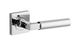 Iver TRA0414KIBPRIV60 Berlin Door Lever Square Rose Inbuilt Privacy Kit PC