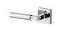 Iver TRA0414KIBPRIV60 Berlin Door Lever Square Rose Inbuilt Privacy Kit PC
