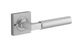 Iver TRA0415KIBPRIV60 Berlin Door Lever Square Rose Inbuilt Privacy Kit Bc