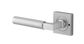 Iver TRA0415KIBPRIV60 Berlin Door Lever Square Rose Inbuilt Privacy Kit Bc