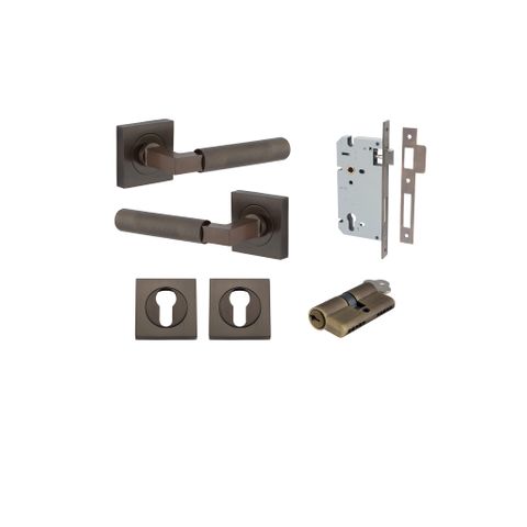 Iver Brunswick Square Rose Entrance Lever Kit (Key/Key)