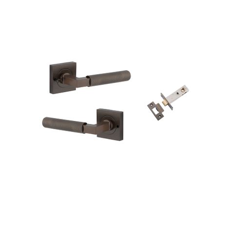 Iver Brunswick Square Rose Privacy Lever Kit W/ Latch