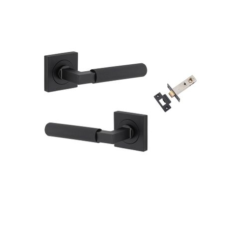 Iver TRA0423KPASS60 Brunswick Door Lever Square Rose Passage Kit MB