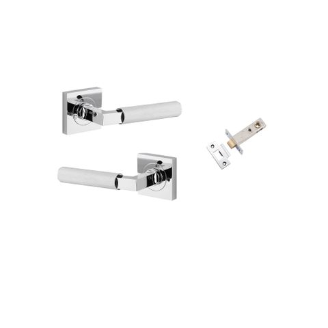 Iver TRA0424KIBPRIV60 Brunswick Door Lever Square Rose Inbuilt Privacy Kit PC