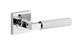 Iver TRA0424KIBPRIV60 Brunswick Door Lever Square Rose Inbuilt Privacy Kit PC