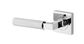 Iver TRA0424KIBPRIV60 Brunswick Door Lever Square Rose Inbuilt Privacy Kit PC