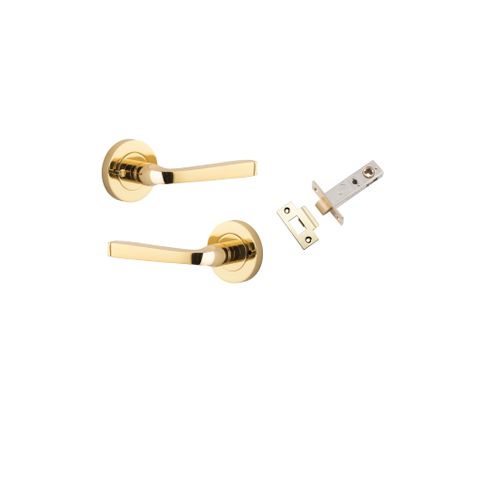 Iver Annecy Round Rose Privacy Lever Kit W/ Latch