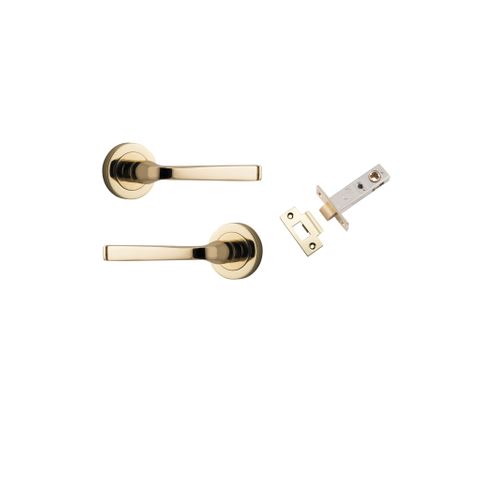 Iver Annecy Round Rose Passage Lever Kit W/ Latch