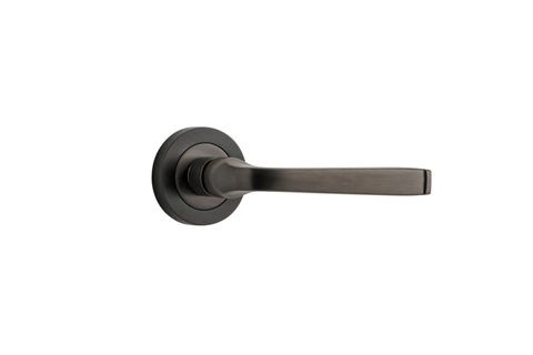 Iver TRA0321 0321 Annecy Door Lever Round Rose Pair SB