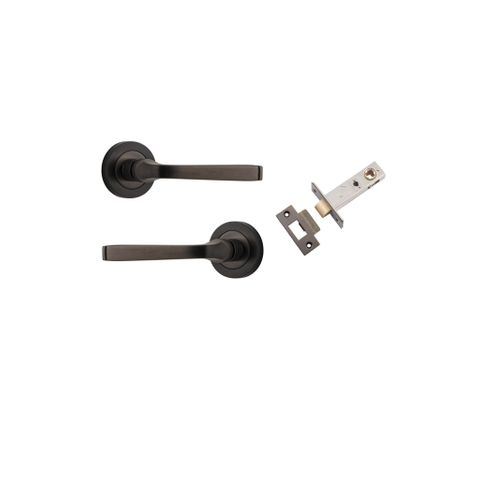 Iver TRA0321KPASS60 Annecy Door Lever Round Rose Passage Kit SB