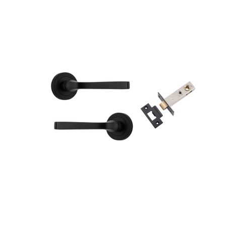 Iver TRA0323KPASS60 Annecy Door Lever Round Rose Passage Kit MB