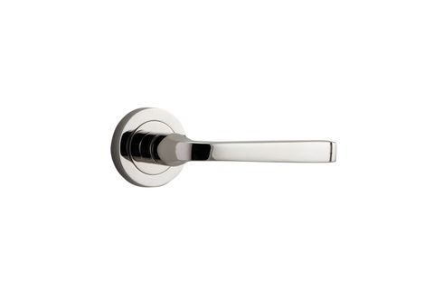 Iver TRA0328 0328 Annecy Door Lever Round Rose Pair Pn