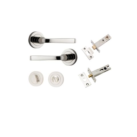 Iver TRA0328KPRIV60 Annecy Door Lever Round Rose Privacy Kit Pn