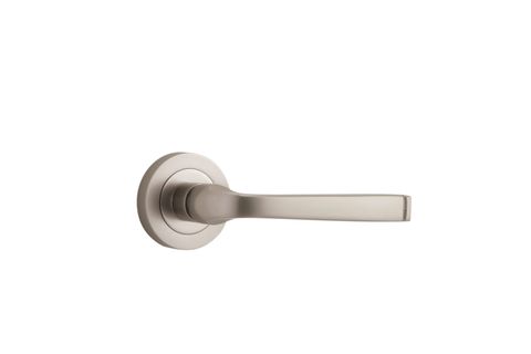 Iver TRA0329 0329 Annecy Door Lever Round Rose Pair SN