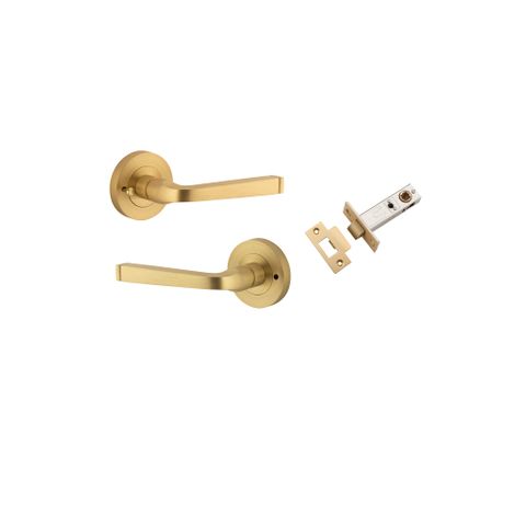 Iver TRA0451KIBPRIV60 Annecy Door Lever Round Rose Inbuilt Privacy Kit Bb