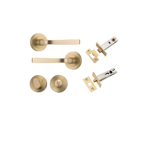 Iver TRA0451KPRIV60 Annecy Door Lever Round Rose Privacy Kit Bb