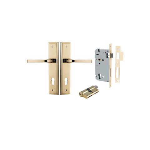 Iver Annecy Lever Stepped Plate Furniture Entrance Kit (Key/Key)