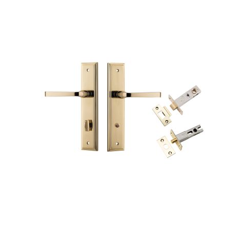 Iver Annecy Lever Stepped Plate Furniture Privacy Kit W/ Latch
