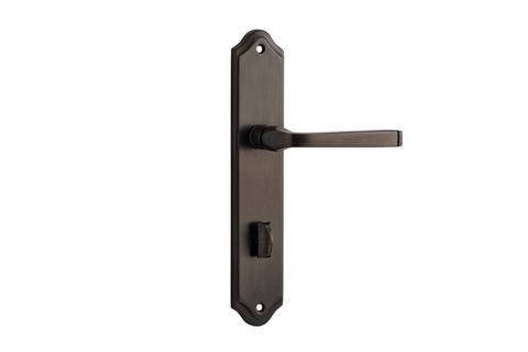 Door TRA10720P85 Lever Annecy Shouldered Priv Sb Ctc85mm H240xw50xp65mm