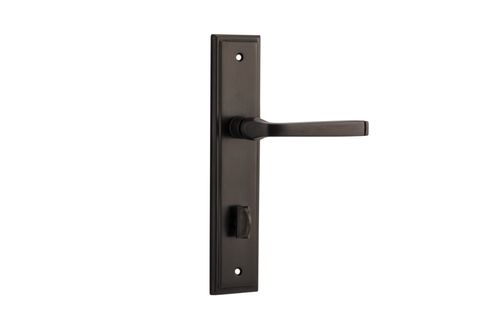 Door TRA10744P85 Lever Annecy Stepped Privacy Sb Ctc85mm H240xw50xp65mm