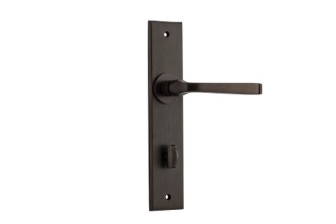 Iver Annecy Lever Chamfered Plate Furniture Privacy Kit No Latch