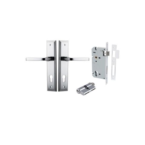 Dr TRA11744KENTR60KK Lvr Annecy Step Euro Polished Chrome H240XW50XP65 Ent Kit