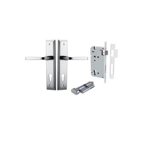Dr TRA11744KENTR60KT Lvr Annecy Step Euro Polished Chrome H240XW50XP65 Ent Kit