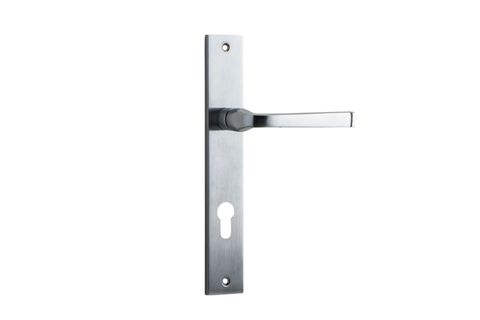 Door TRA12208E85 Lever Annecy Rectangular Euro BC Ctc85mm H240xw38xp65mm