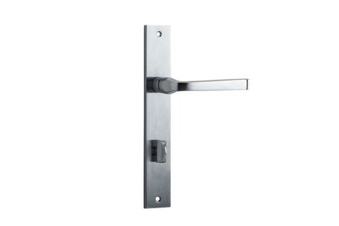 Door TRA12208P85 Lever Annecy Rectangular Priv BC Ctc85mm H240xw38xp65mm