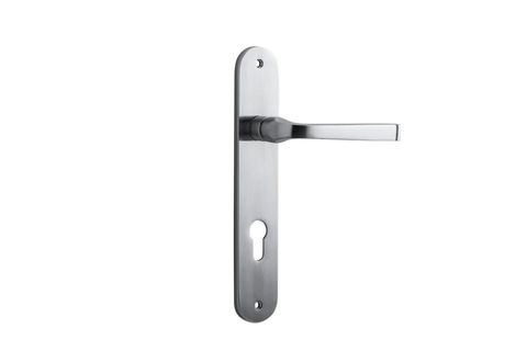 Door TRA12232E85 Lever Annecy Oval Euro BC Ctc85mm H240xw40xp62mm