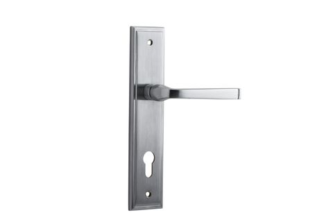 Door TRA12244E85 Lever Annecy Stepped Euro BC Ctc85mm H240xw50xp65mm