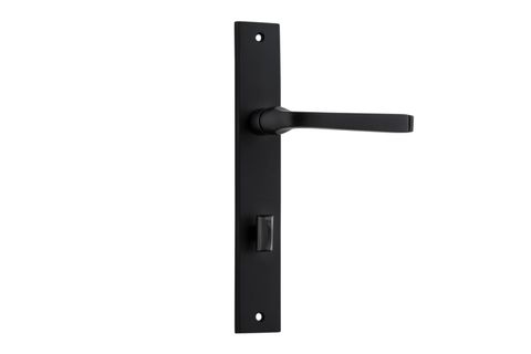 Door TRA12708P85 Lever Annecy Rectangular Priv Mb Ctc85mm H240xw38xp65mm