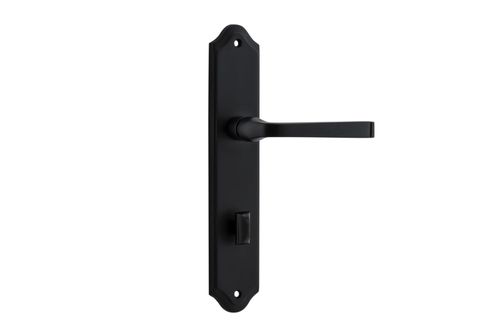 Door TRA12720P85 Lever Annecy Shouldered Priv Mb Ctc85mm H240xw50xp65mm