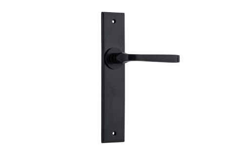 Door TRA12788 Lever Annecy Chamfered Latch Matt Black H240xw50xp65mm