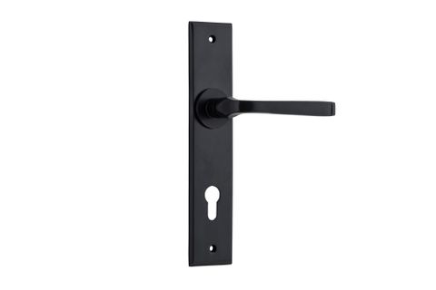 Door TRA12788E85 Lever Annecy Chamfered Euro Mb Ctc85mm H240xw50xp65mm