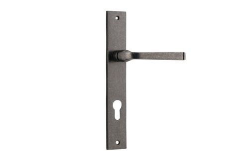 Door TRA13708E85 Lever Annecy Rect Euro D/Nickel Ctc85mm H240xw38xp65mm