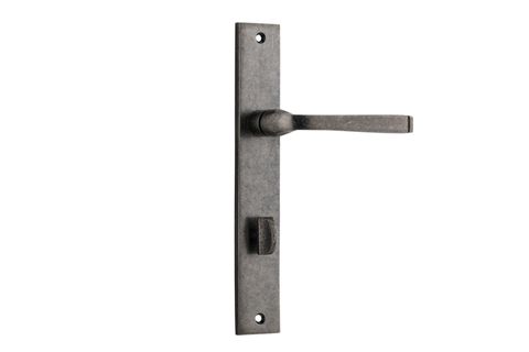 Door TRA13708P85 Lever Annecy Rect Priv D/Nickel Ctc85mm H240xw38xp65mm