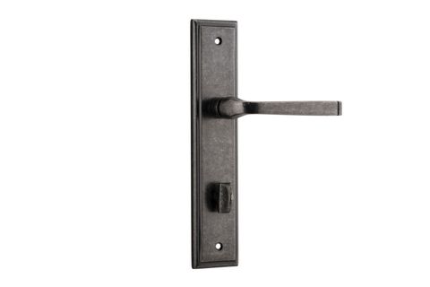 Door TRA13744P85 Lvr Annecy Stepped Priv D/Nickel Ctc85mm H240xw50xp65mm