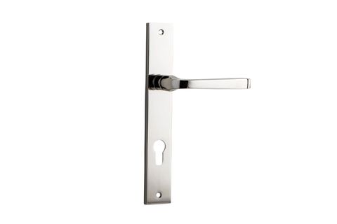 Door TRA14208E85 Lever Annecy Rectangular Euro Pn Ctc85mm H240xw38xp65mm