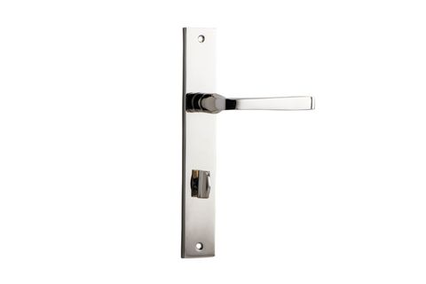 Door TRA14208P85 Lever Annecy Rectangular Priv Pn Ctc85mm H240xw38xp65mm