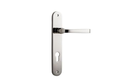 Door TRA14232E85 Lever Annecy Oval Euro Pn Ctc85mm H240xw40xp62mm