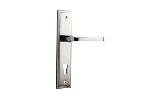 Door TRA14244E85 Lever Annecy Stepped Euro Pn Ctc85mm H240xw50xp65mm