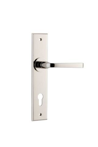 Door TRA14288E85 Lever Annecy Chamfered Euro Pn Ctc85mm H240xw50xp65mm