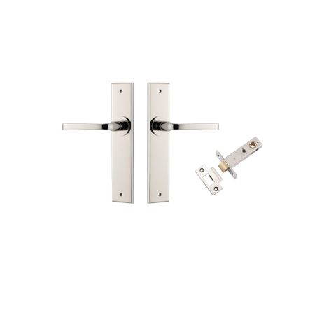Door TRA14288KPASS60 Lever Annecy Chamfered Polished Nickel Passage Kit