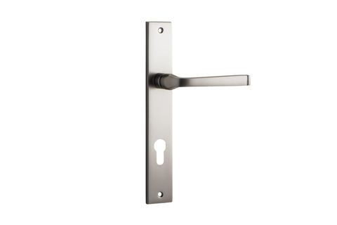 Door TRA14708E85 Lever Annecy Rectangular Euro Sn Ctc85mm H240xw38xp65mm
