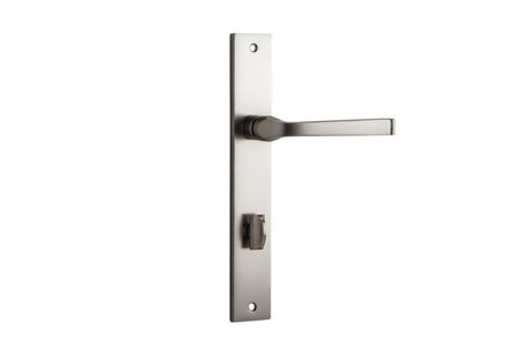 Door TRA14708P85 Lever Annecy Rectangular Priv Sn Ctc85mm H240xw38xp65mm