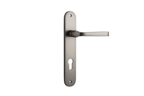 Door TRA14732E85 Lever Annecy Oval Euro Sn Ctc85mm H240xw40xp62mm